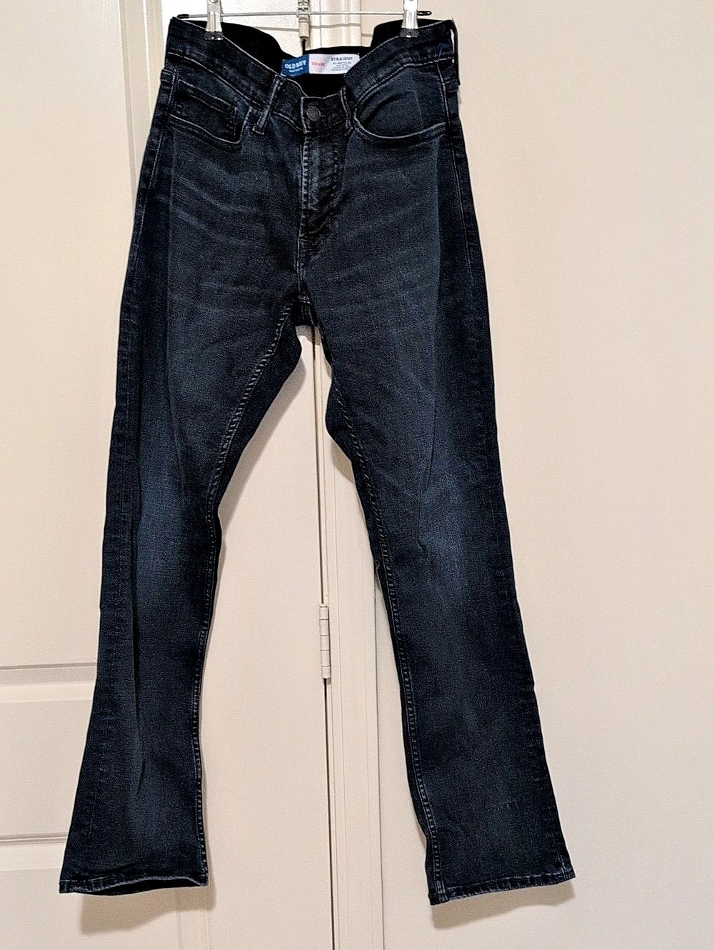 Old Navy Straight Go-Recycled 360 Stretch Jeans Black 30x32